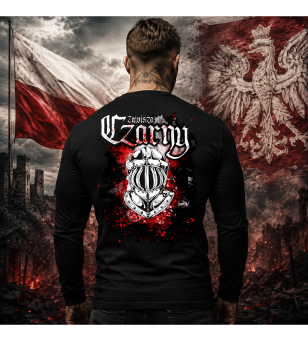 LONGSLEEVE PATIOTYCZNY  ZAWISZA CZARNY